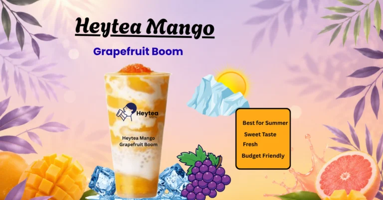 Heytea Mango Grapefruit Boom