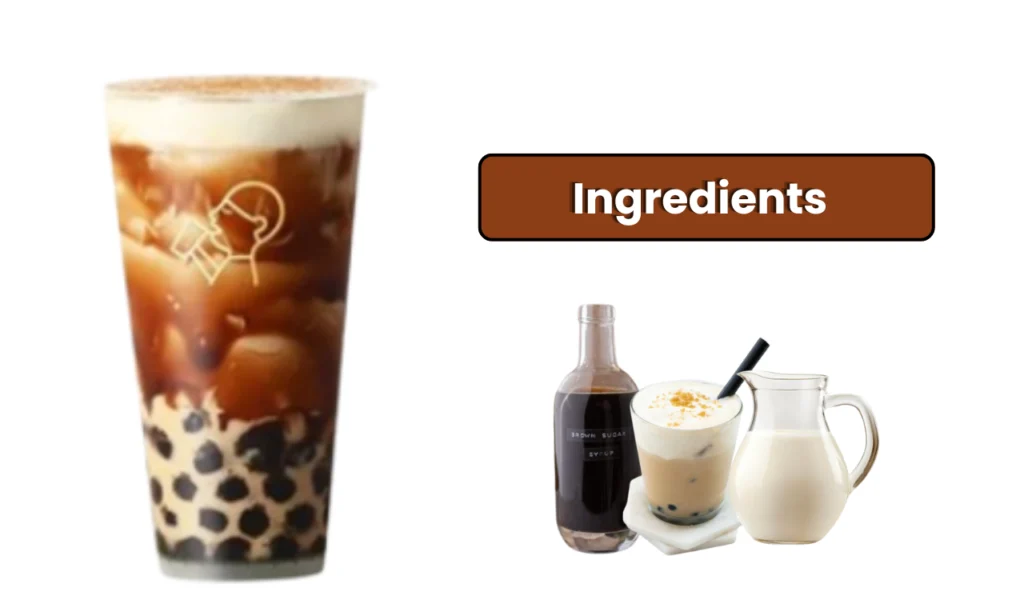 Heytea Supremee Brown Sugar Bobo Milk tea ingredients